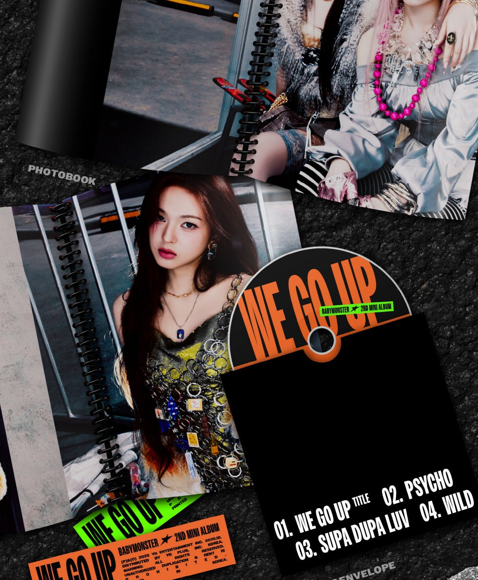 BABYMONSTER - 2nd Mini Album [WE GO UP] (3 Versions) Random 1ea