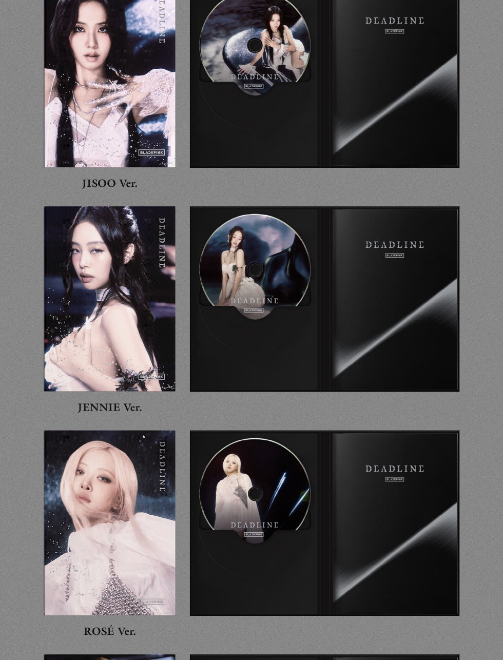 BLACKPINK - 3rd Mini Album [DEADLINE] SILVER Version (Digipack
