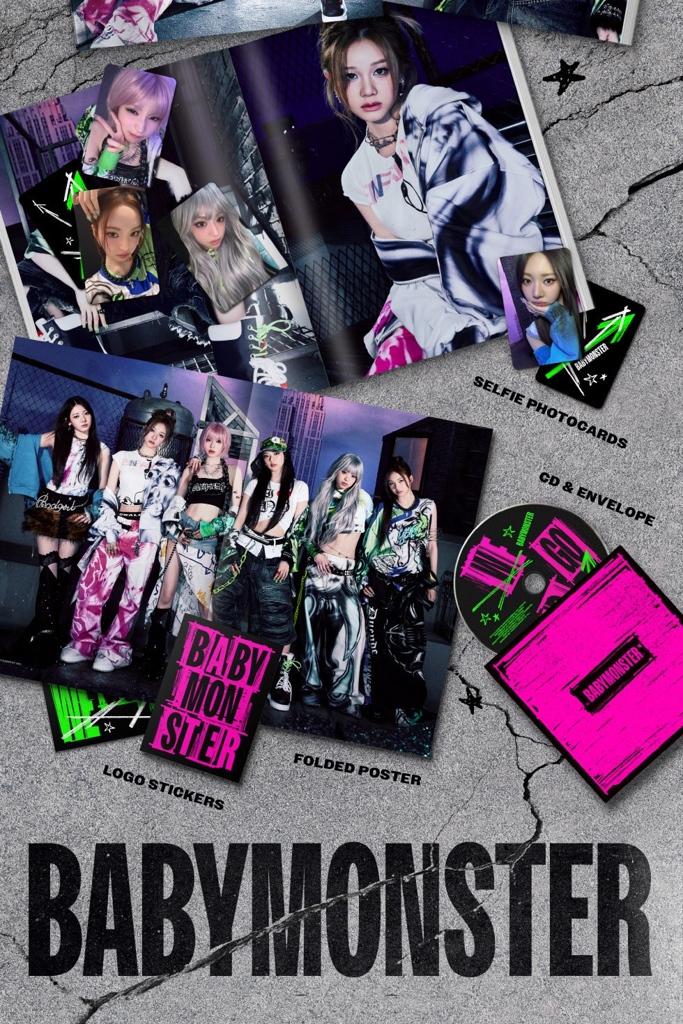 BABYMONSTER - 2nd Mini Album [WE GO UP] (3 Versions) Random 1ea