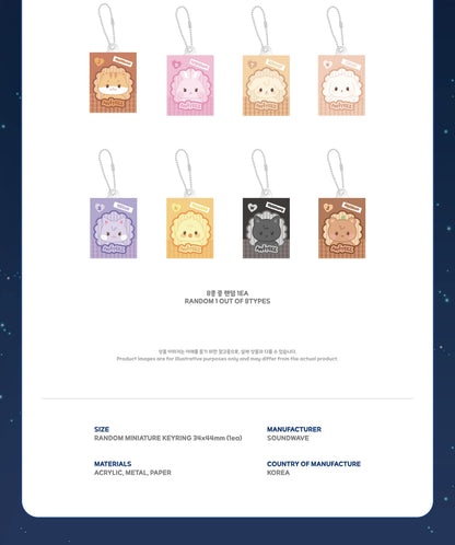 (PRE-ORDER 2026-11-15) ATEEZ x ANITEEZ - POP-UP [ANITEEZ IN DEJA VU] RANDOM MINIATURE KEYRING (POB Included Based on Order Amount)