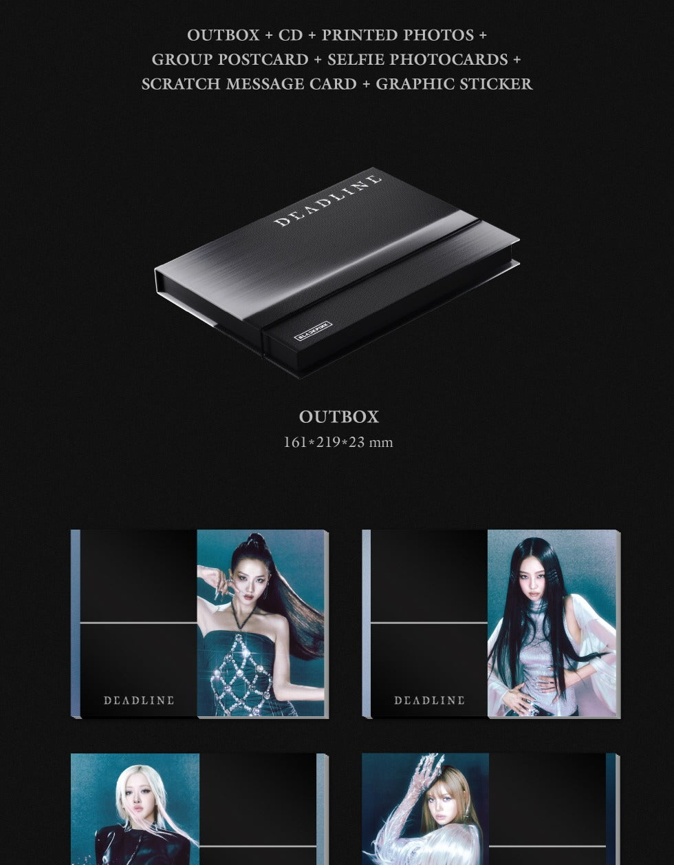 BLACKPINK - 3rd Mini Album [DEADLINE] GRAY Version (POB Option