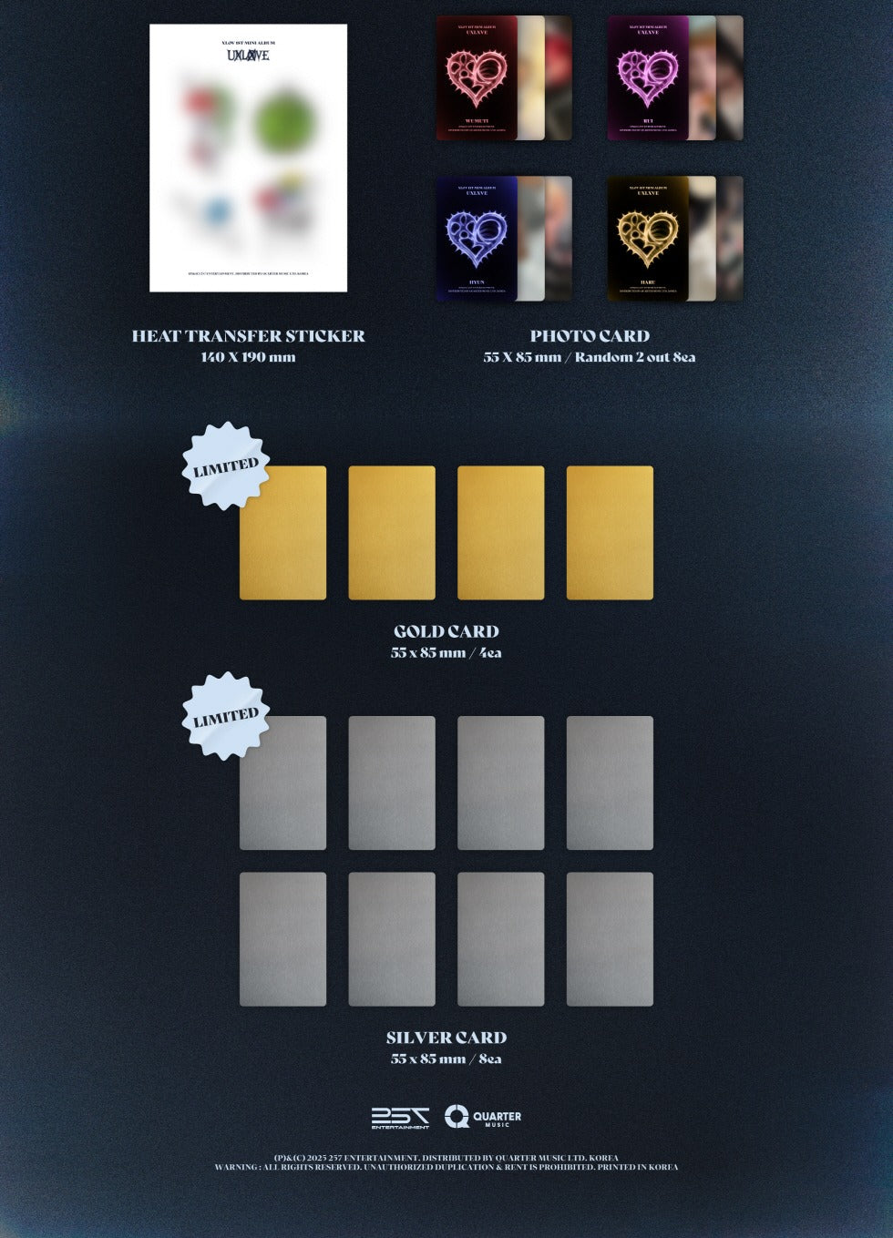 XLOV - 1st Mini Album [UXLXVE] (2 Versions) Random 1ea – K-Towns