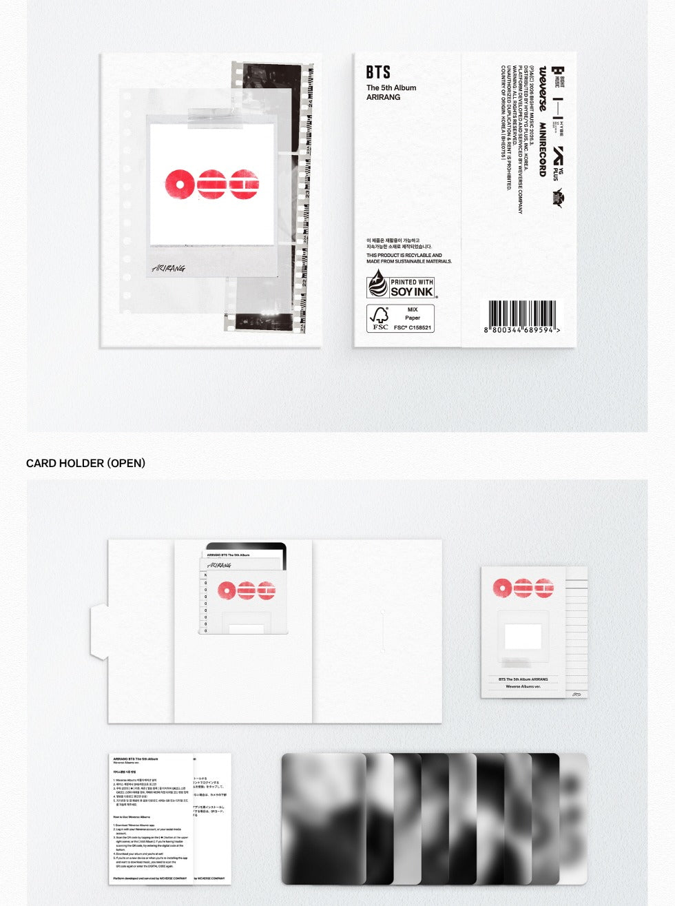 BTS - 5th Album [ARIRANG 아리랑] Weverse Albums Version (POB