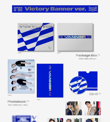 VANNER - 1st Mini Album VENI VIDI VICI (2 Versions) Random 1ea