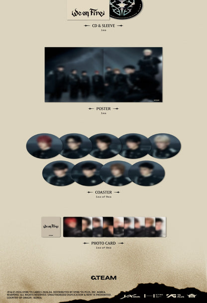 &TEAM - Japan 3rd EP Album [We on Fire] Limited Edition