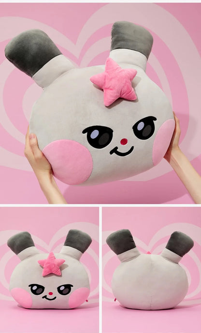 (PRE-ORDER 2025-11-07) ATEEZ - [MIGHTEEZ BIG FACE CUSHION with PHOTO CARD(POB)](8 Versions)(LINE FRIENDS SQUARE MERCH)