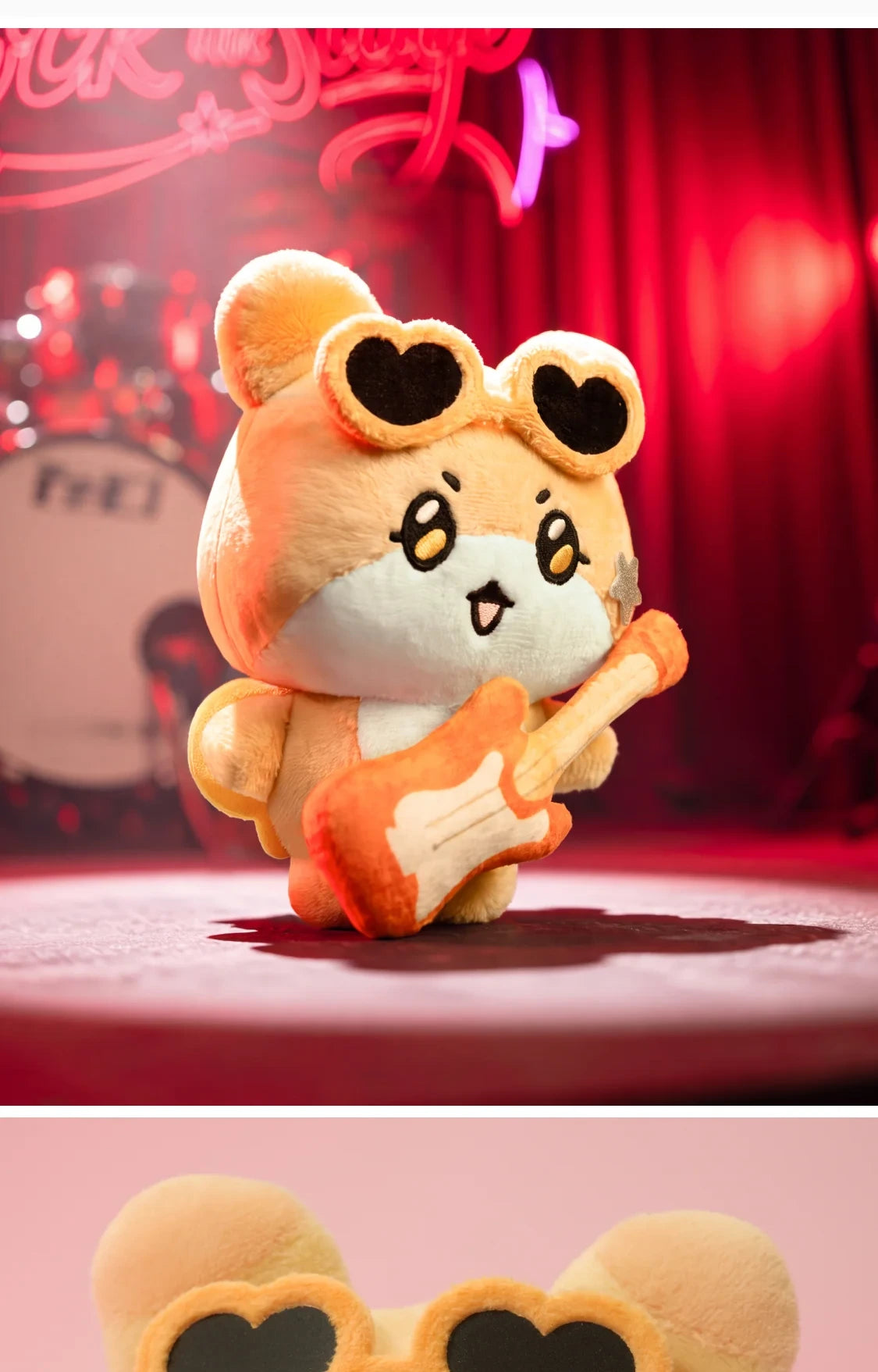 MIGHTEEZ(ATEEZ) - [MIGHTEEZ Rock The Stage] PLUSH KEYRING - ROCKSTAR (8 Versions)(LINE FRIENDS SQUARE MERCH)