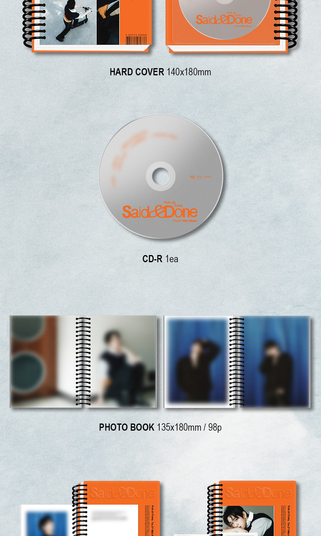 Park Jin Young 박진영 (GOT7) - 2nd Mini Album [Said & Done] Archive Version