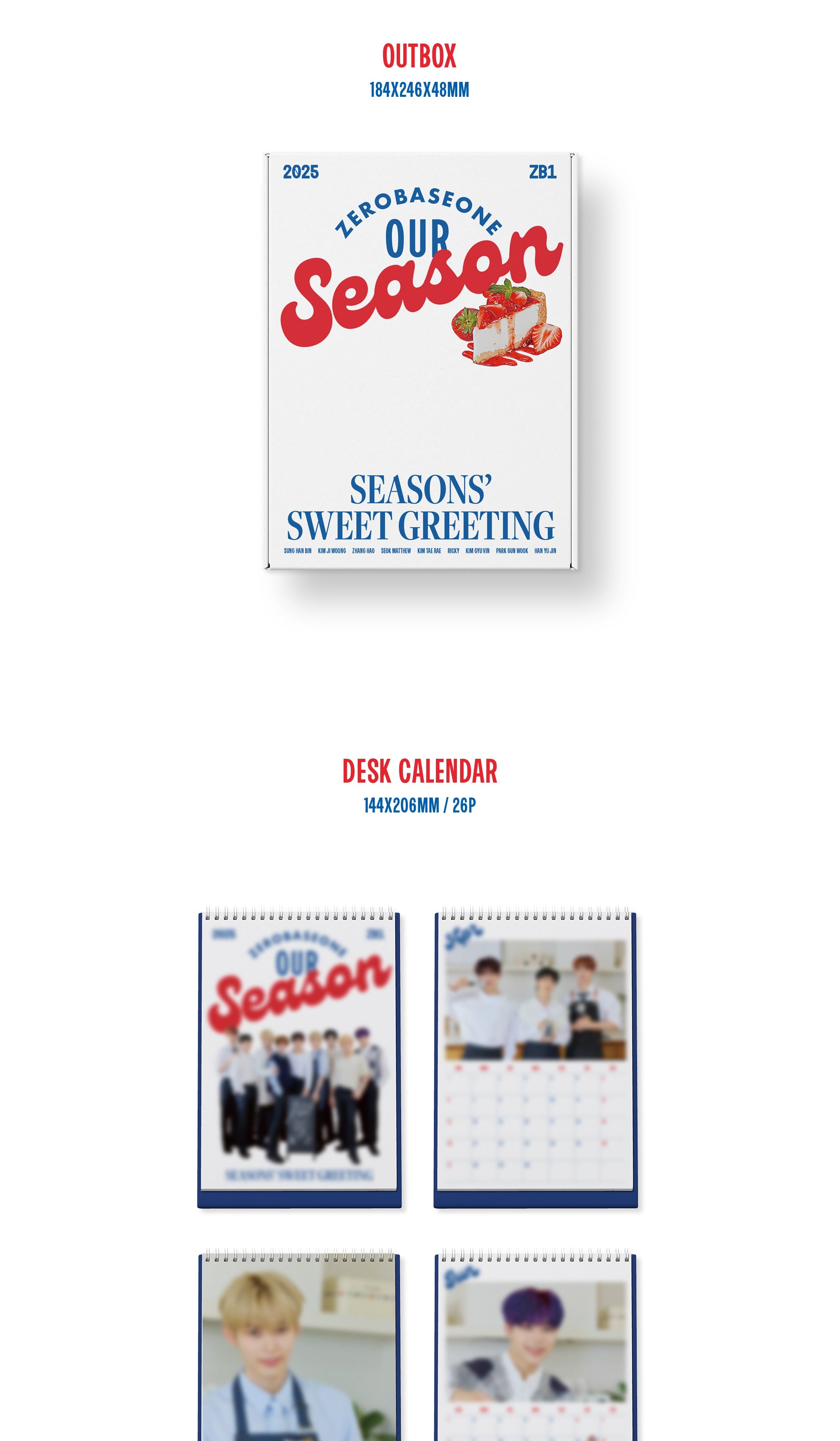ZEROBASEONE - 2025 Season's Greetings Our Season (POB
