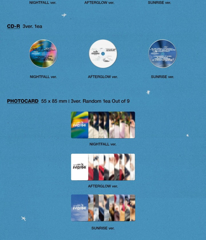 Cravity 7th Mini Album Evershine (3 Version).