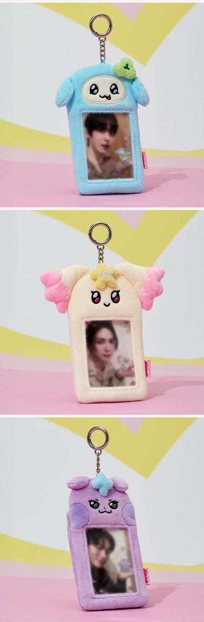 (PRE-ORDER 2025-11-07) ATEEZ - [MIGHTEEZ PHOTO HOLDER PLUSH KEYRING](8 Versions)(LINE FRIENDS SQUARE MERCH)