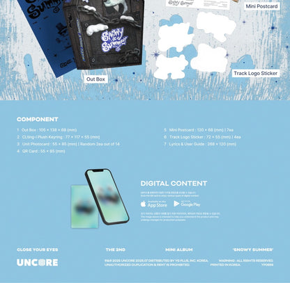 CLOSE YOUR EYES - 2nd Mini Album [Snowy Summer] CLting-i Version