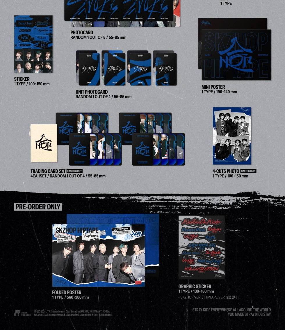 Stray Kids - [SKZHOP HIPTAPE ‘合 (HOP)’] HIPTAPE Version (Limited Version)(RESTOCK).
