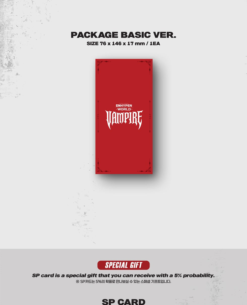 (PRE-ORDER 2025-10-17) ENHYPEN - World Coupon Card Collection [Vampire Basic Version].