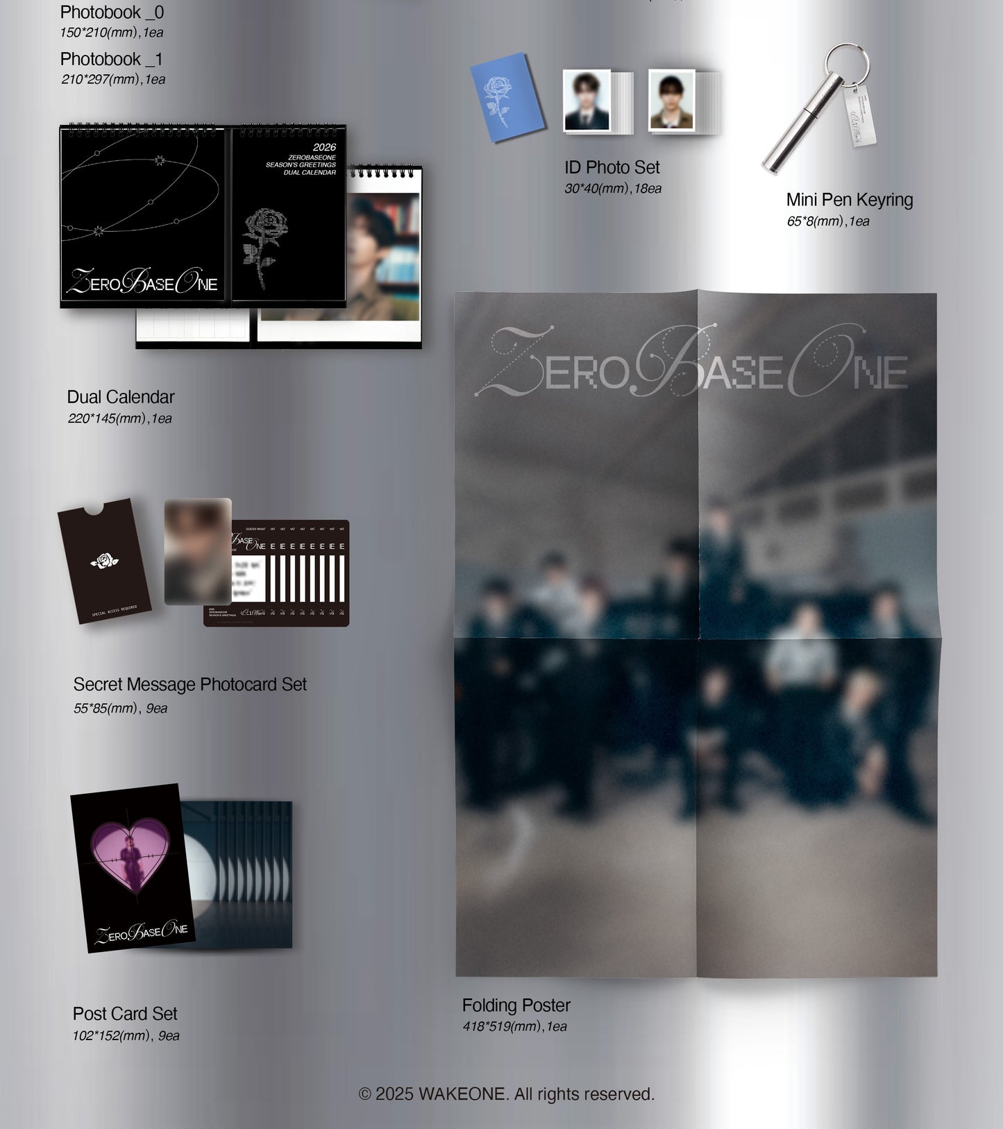 (PRE-ORDER 2026-01-02) ZEROBASEONE - 2026 Season's Greetings [(0_1) World] (POB Photocard Set include - Pre-order only)(💝 K-Towns 2026 Season's Greetings Event!)