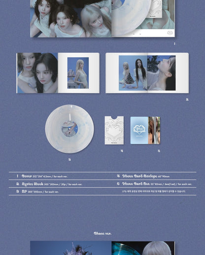 NMIXX - 1st Full Album [Blue Valentine] LP Vinyl Version (2 Versions).