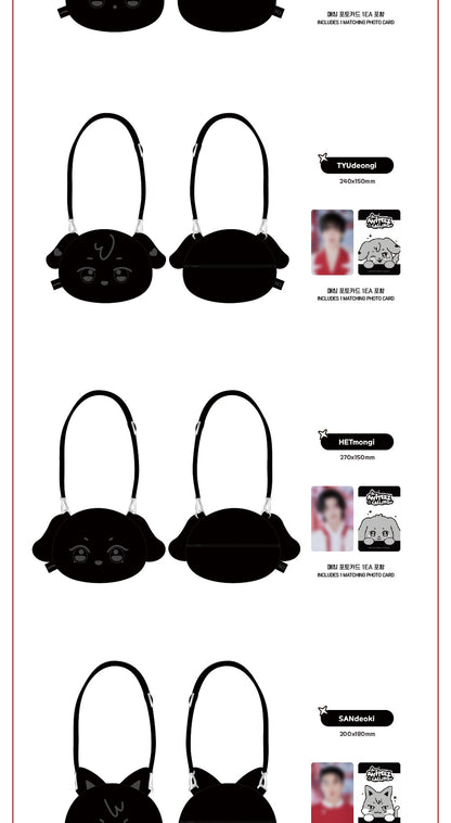 (PRE-ORDER 2025-12-10) ATEEZ - OFFICIAL MD [ANITEEZ IN THE CALLING] FACE POUCH BAG (8 Versions)(POB - Photocard 1ea).