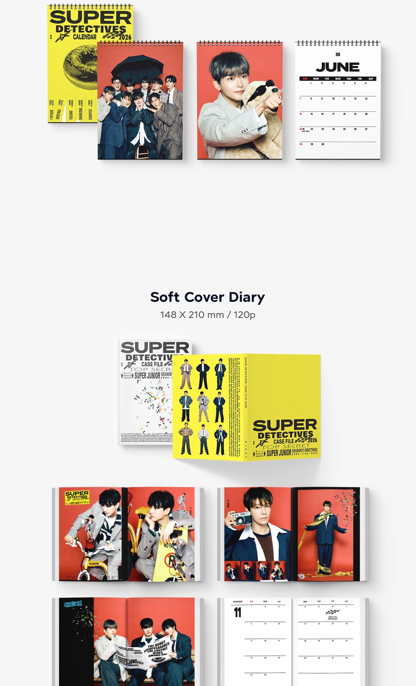 (PRE-ORDER 2025-12-26) Super Junior - 2026 Season's Greetings (POB - Photocard Set + Removable Sticker)(💝 K-Towns 2026 Season's Greetings Event!)