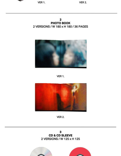 (PRE-ORDER 2026-04-17) YVES - 4th EP Album [NAIL] Deluxe Version (2 Versions) Set