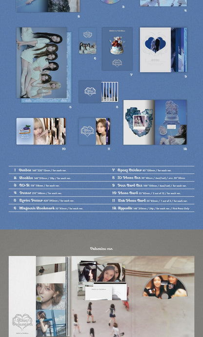 NMIXX - 1st Full Album [Blue Valentine] (3 Versions)(RESTOCK)