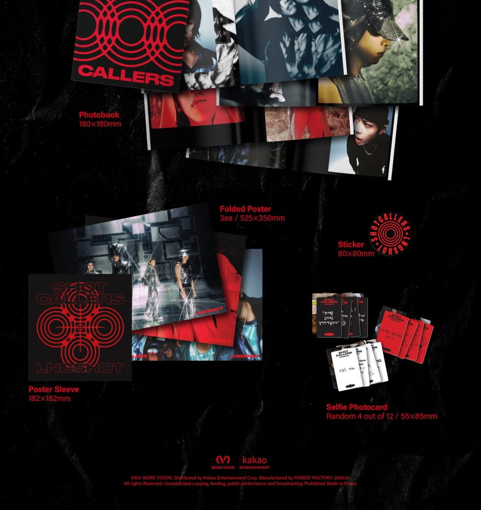 (PRE-ORDER 2026-01-14) LNGSHOT - EP Album [SHOT CALLERS] Standard Version