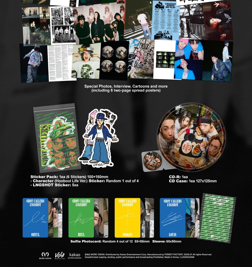 (PRE-ORDER 2026-01-14) LNGSHOT - EP Album [SHOT CALLERS] Magazine Version