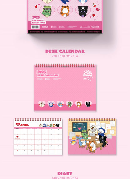 (PRE-ORDER 2025-12-26) MONSTA X - [MONMUNGCHI x 2026 Season's Greetings](💝 K-Towns 2026 Season's Greetings Event!)