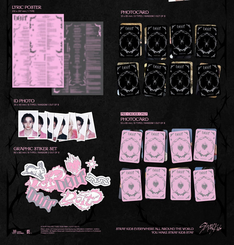 (PRE-ORDER 2025-11-21) Stray Kids - SKZ IT TAPE [DO IT] Accordion Version (8 Versions) Random 1ea (POB Photocard 1ea Included - pre-order only)