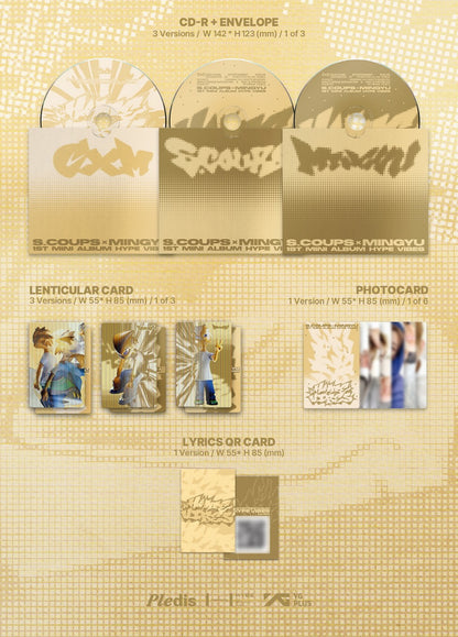 (PRE-ORDER 2025-09-29) S.COUPS x MINGYU (Seventeen) - 1st Mini Album [HYPE VIBES] Compact Version