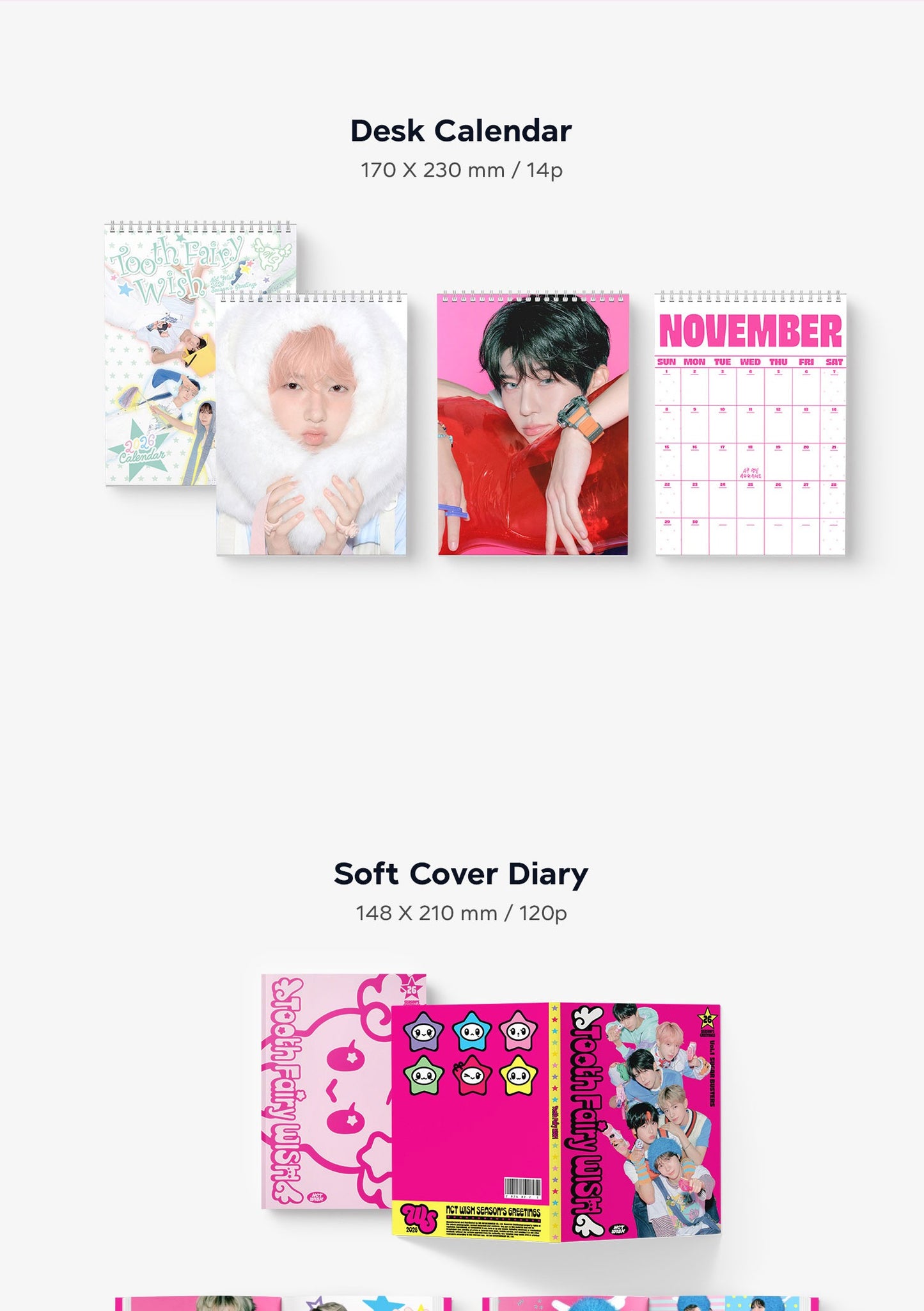 (PRE-ORDER 2025-12-26) NCT WISH - 2026 Season's Greetings (POB - Photocard Set + Removable Sticker)(💝 K-Towns 2026 Season's Greetings Event!)