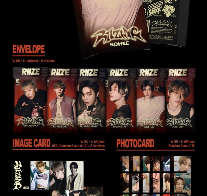 Riize Riizing Versions RIIZE 1st Mini Album RIIZING Photo Pack Version (6 Versions) Random – K ...