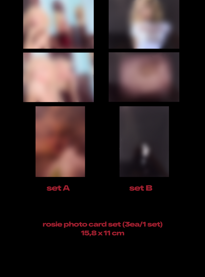 ROSÉ (ROSE BLACKPINK) - Official MD [rosie] Photocard Set (2 Versions).