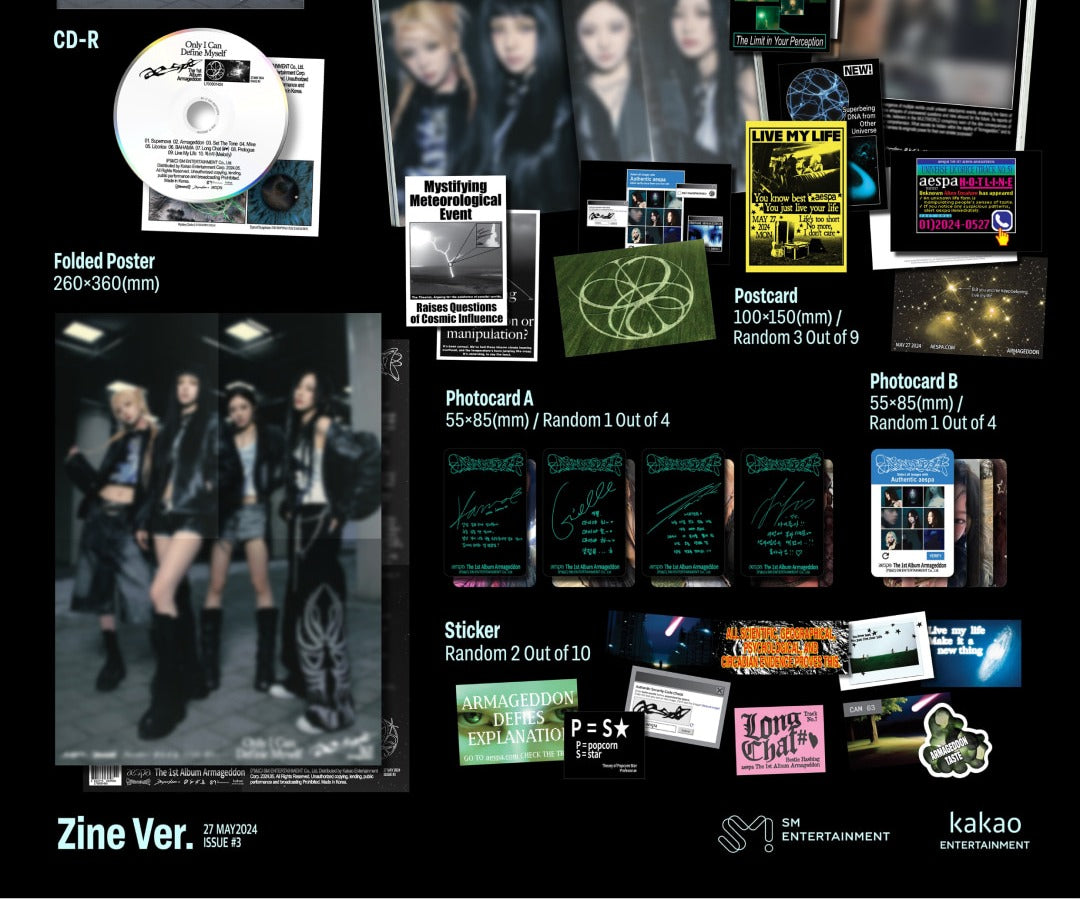 (RESTOCK) aespa - 1st Album [Armageddon] Zine Version.