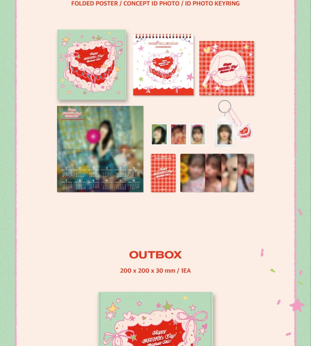 CHUU - 2025 Season's Greetings [Happy CHUU's Day! Celebrate Me!] (POB - 1 Photocard with K-Towns Season's Greetings Event)(1 Left).