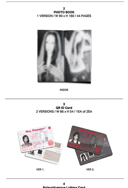 (PRE-ORDER 2026-04-17) YVES - 4th EP Album [NAIL] Limited Edition Version (MD Album)