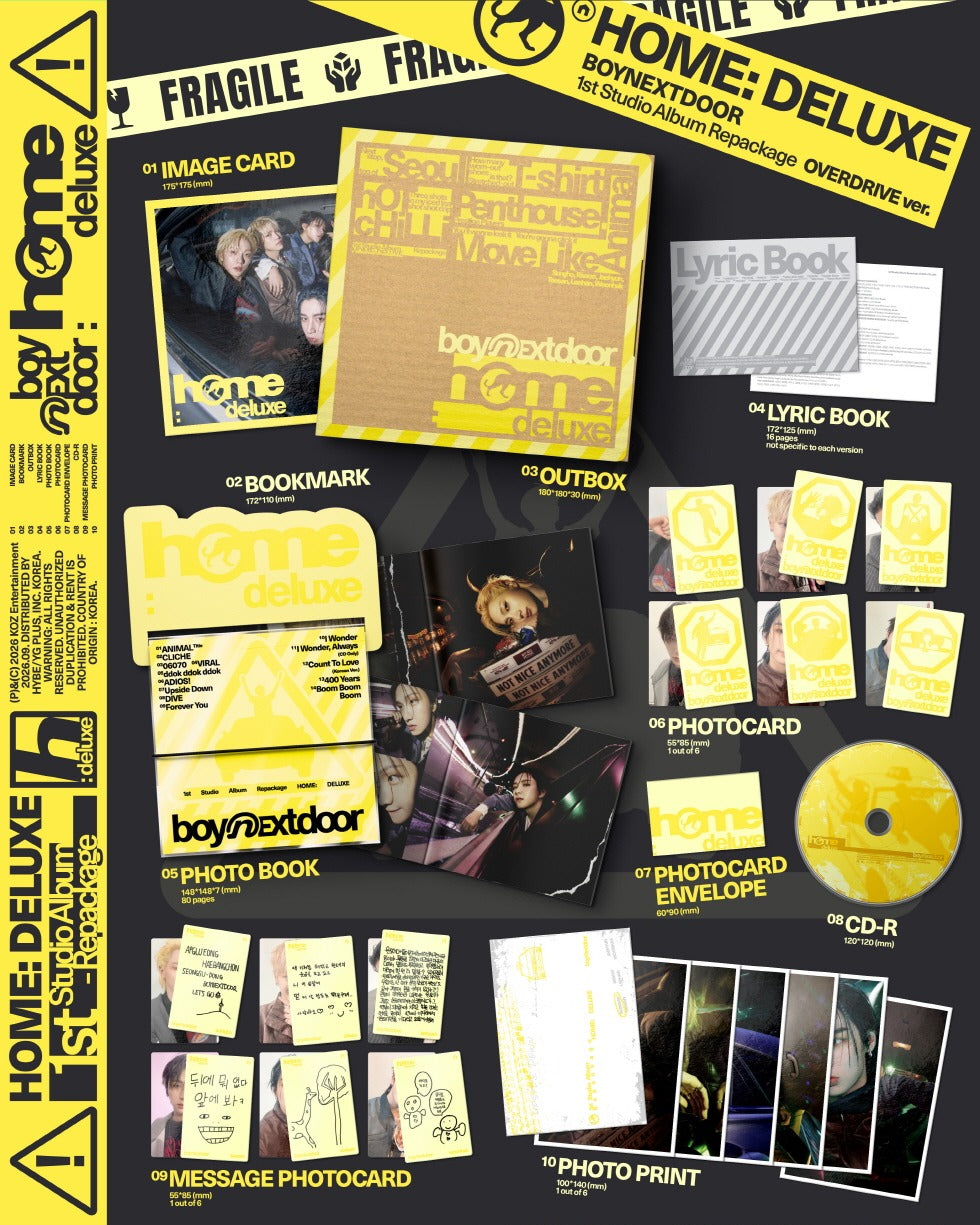 BOYNEXTDOOR - 1st Studio Album Repackage [HOME: DELUXE](3 Versions)(🎁POB Option available)