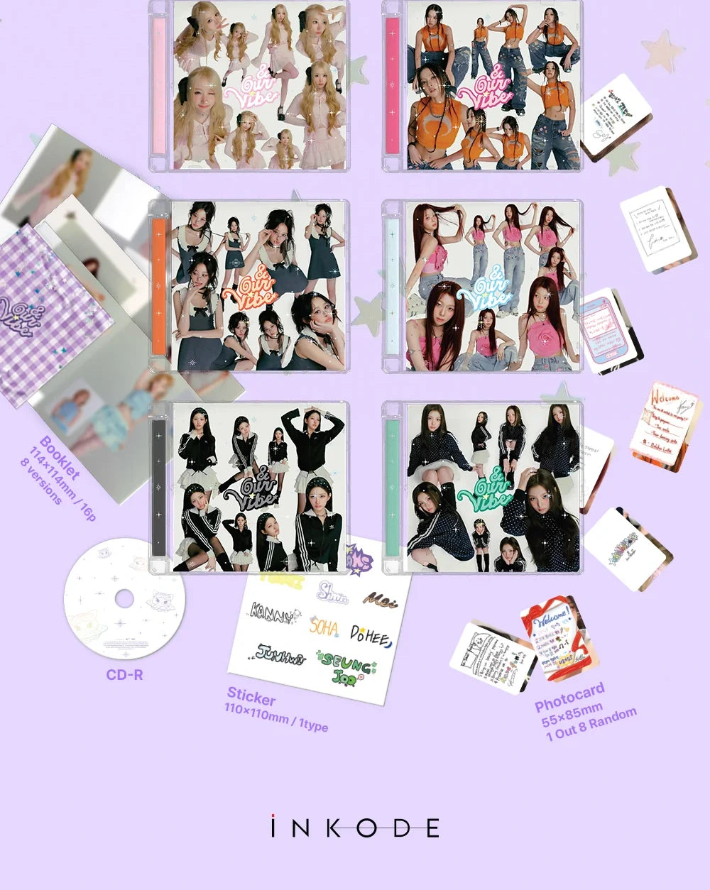 SAY MY NAME - 3rd EP Album [&Our Vibe] HYPE VIBE Version (8 Versions)(🎁POB Included)