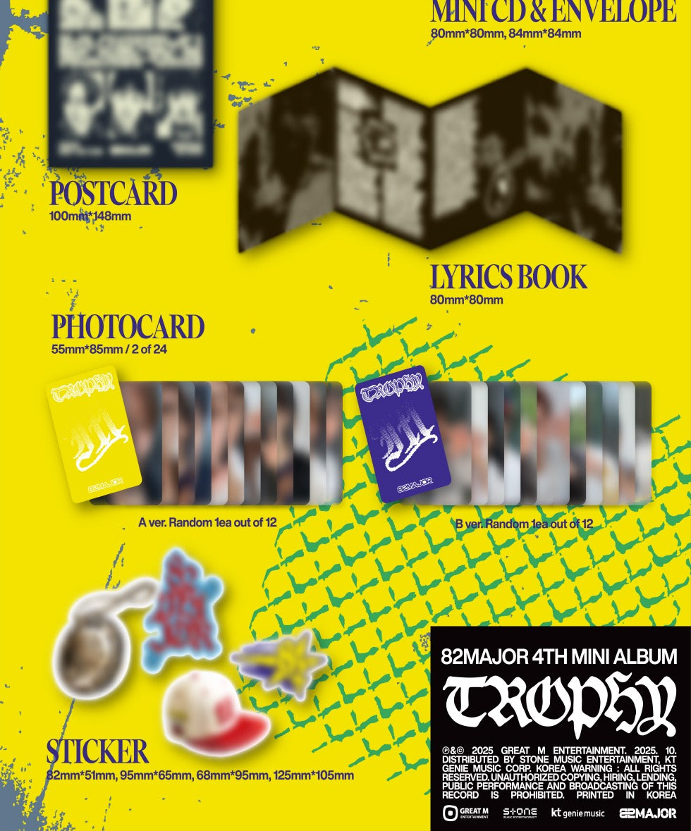 (PRE-ORDER 2025-10-31) 82MAJOR - 4th Mini Album [Trophy] Special Version