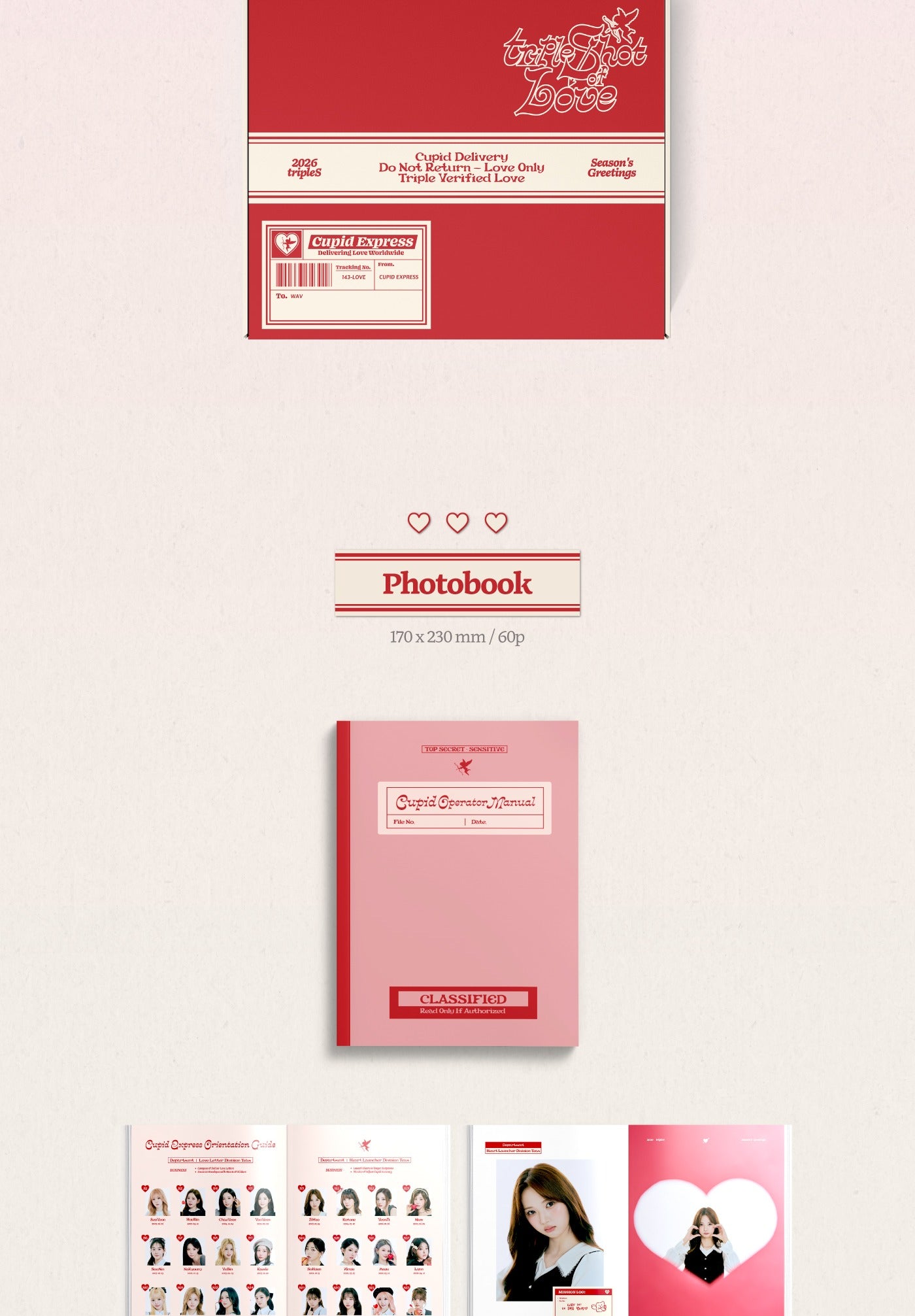 (PRE-ORDER 2026-01-30) tripleS - 2026 Season's Greetings [tripleShot of Love](💝 K-Towns 2026 Season's Greetings Event!)