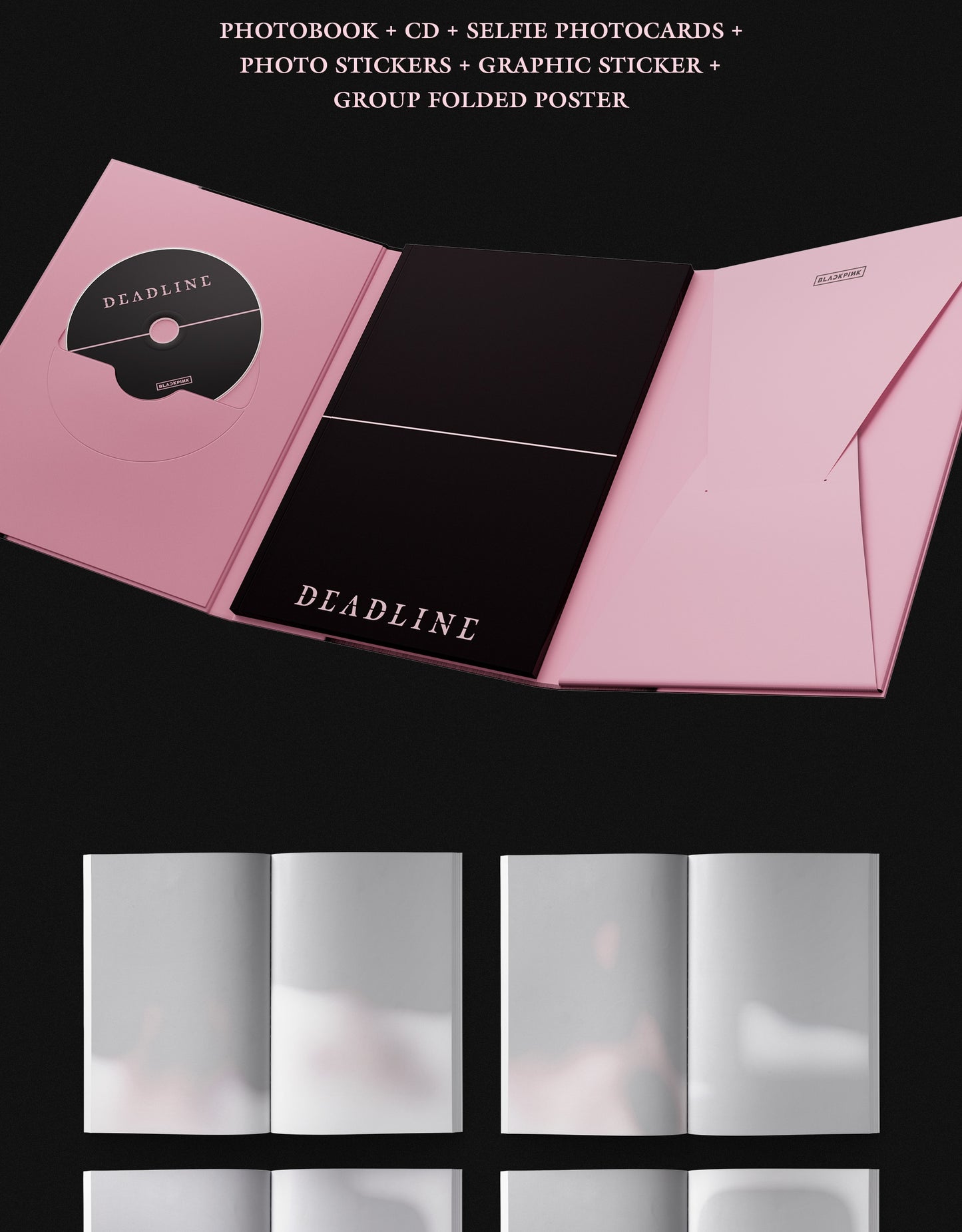 (PRE-ORDER 2026-03-13) BLACKPINK - 3rd Mini Album [DEADLINE] Standard Version (2 Versions) Set (POB 2ea Included).