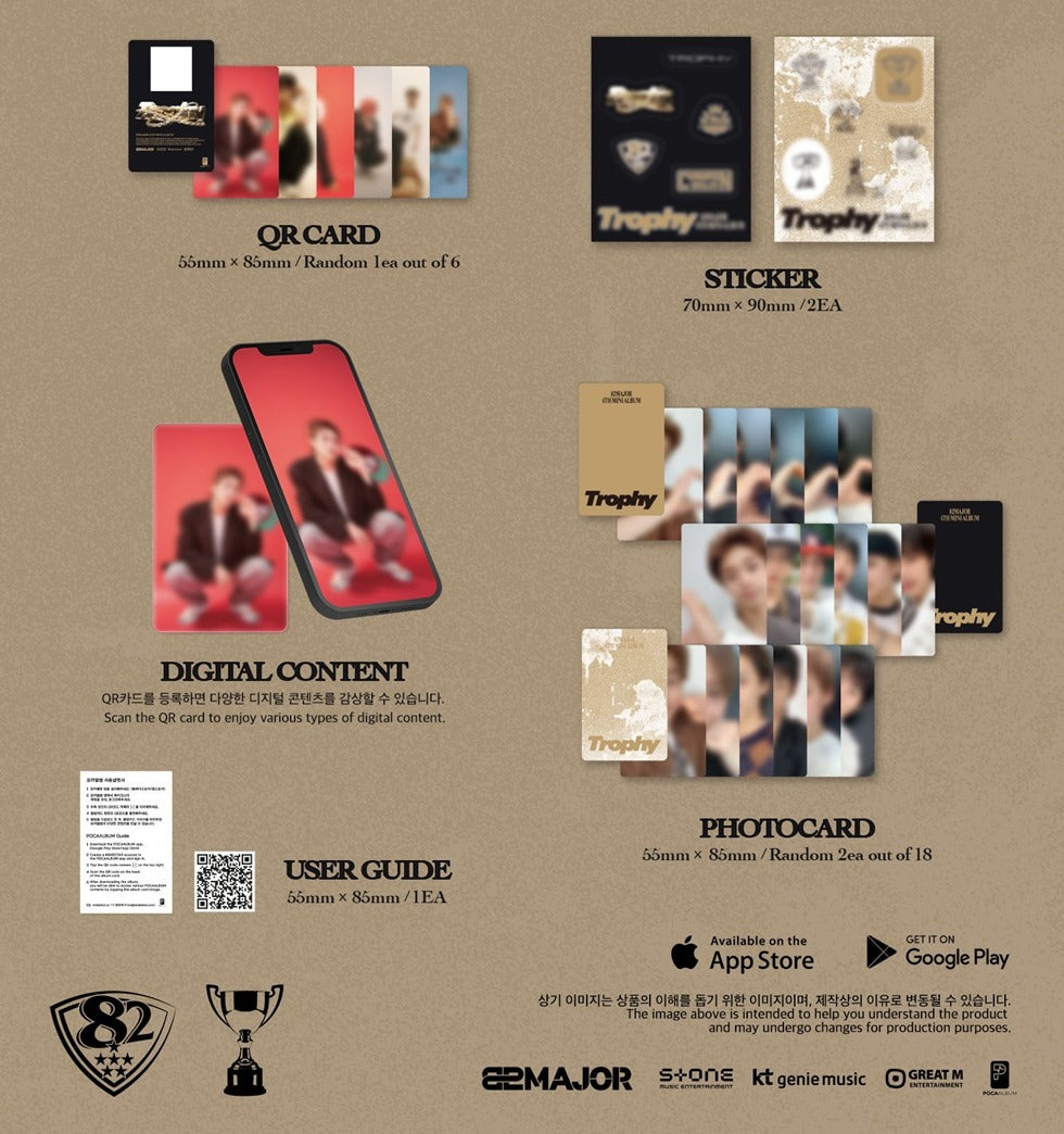 (PRE-ORDER 2025-10-31) 82MAJOR - 4th Mini Album [Trophy] POCAALBUM Version