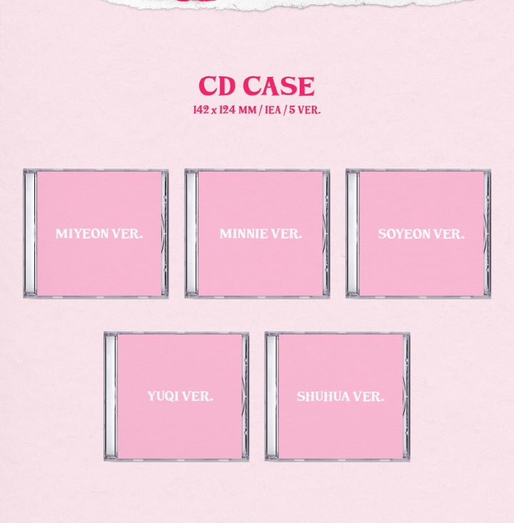 (G)I-DLE 6th Mini Album, I feel, Jewel Version (5 Versions).