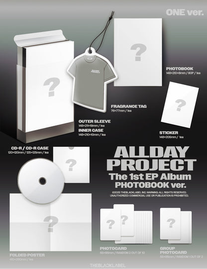 (PRE-ORDER 2025-12-09) ALLDAY PROJECT - The 1st EP Album [ALLDAY PROJECT] Photobook Version (2 Versions) Random 1ea