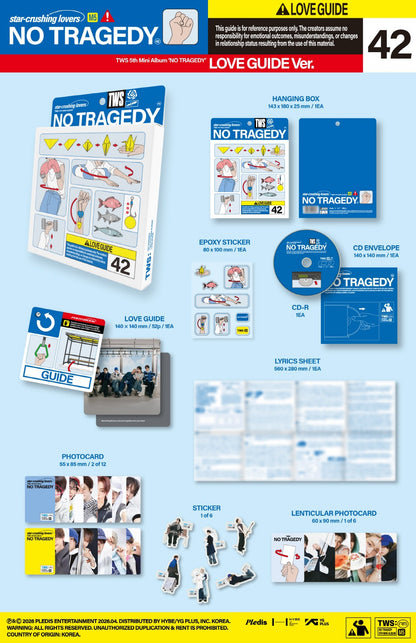 TWS - 5th Mini Album [NO TRAGEDY] Standard Version (2 Versions)(POB Option available)