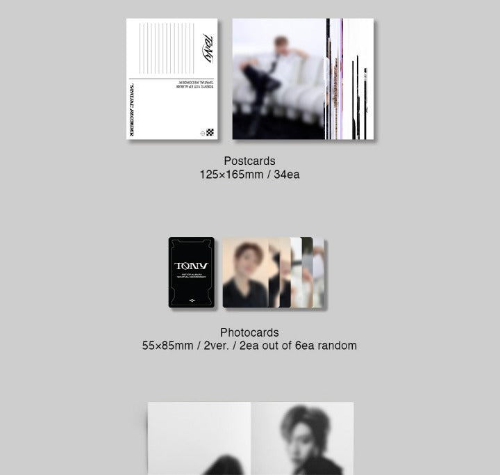 Tony (Tony Yu Produce 101) 1st EP Album Spatial Recorder (2 Version)