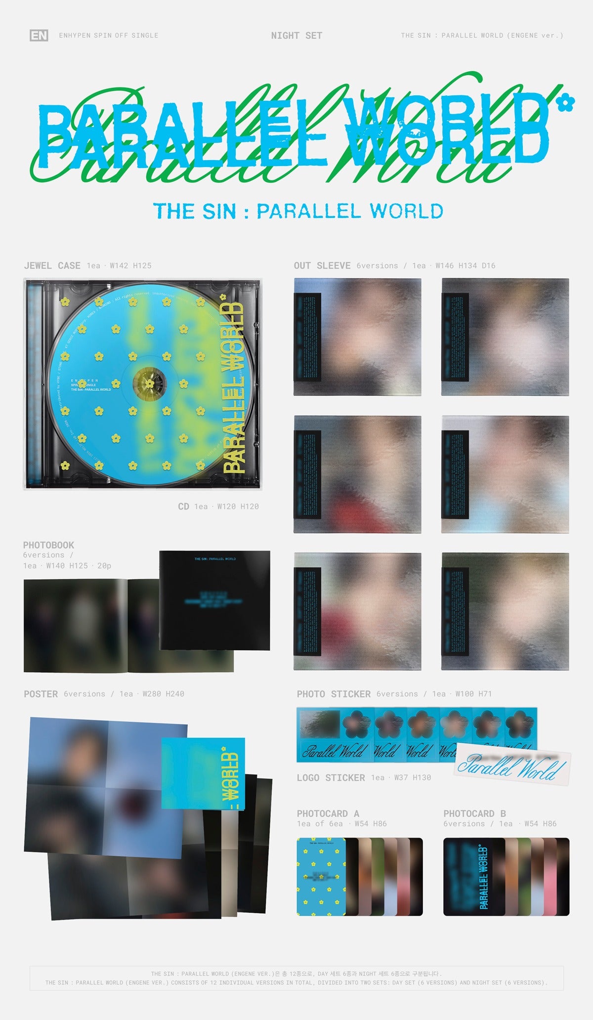 (PRE-ORDER 2026-11-23) ENHYPEN - [THE SIN : PARALLEL WORLD] ENGENE Version (12 Versions) Random 1ea (🎁POB Included - Pre-order only)