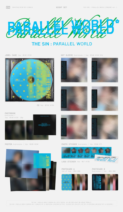 (PRE-ORDER 2026-11-23) ENHYPEN - [THE SIN : PARALLEL WORLD] ENGENE Version (12 Versions) Random 1ea (🎁POB Included - Pre-order only)
