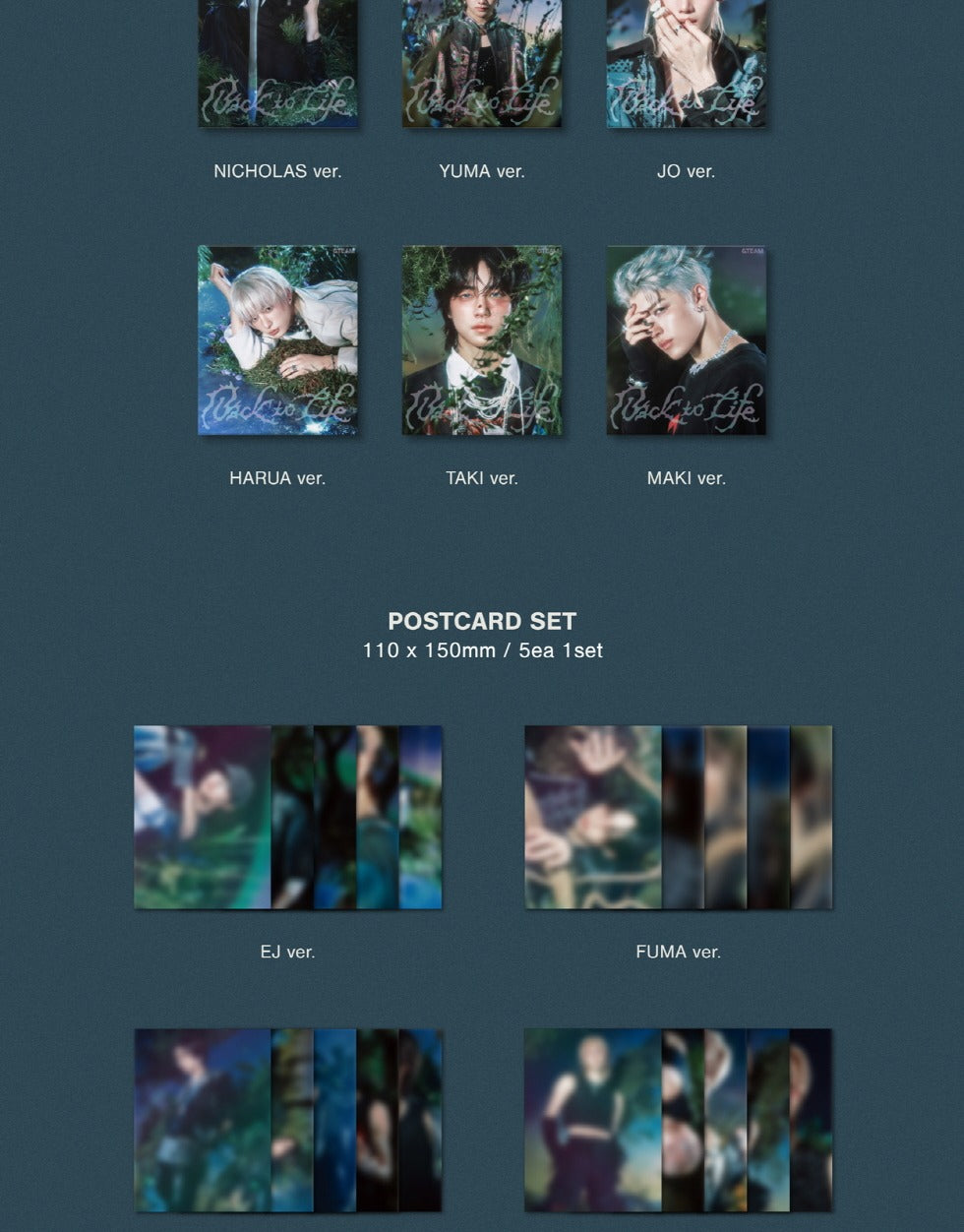 &TEAM - Korea 1st Mini Album [Back to Life] ROAR Version Random
