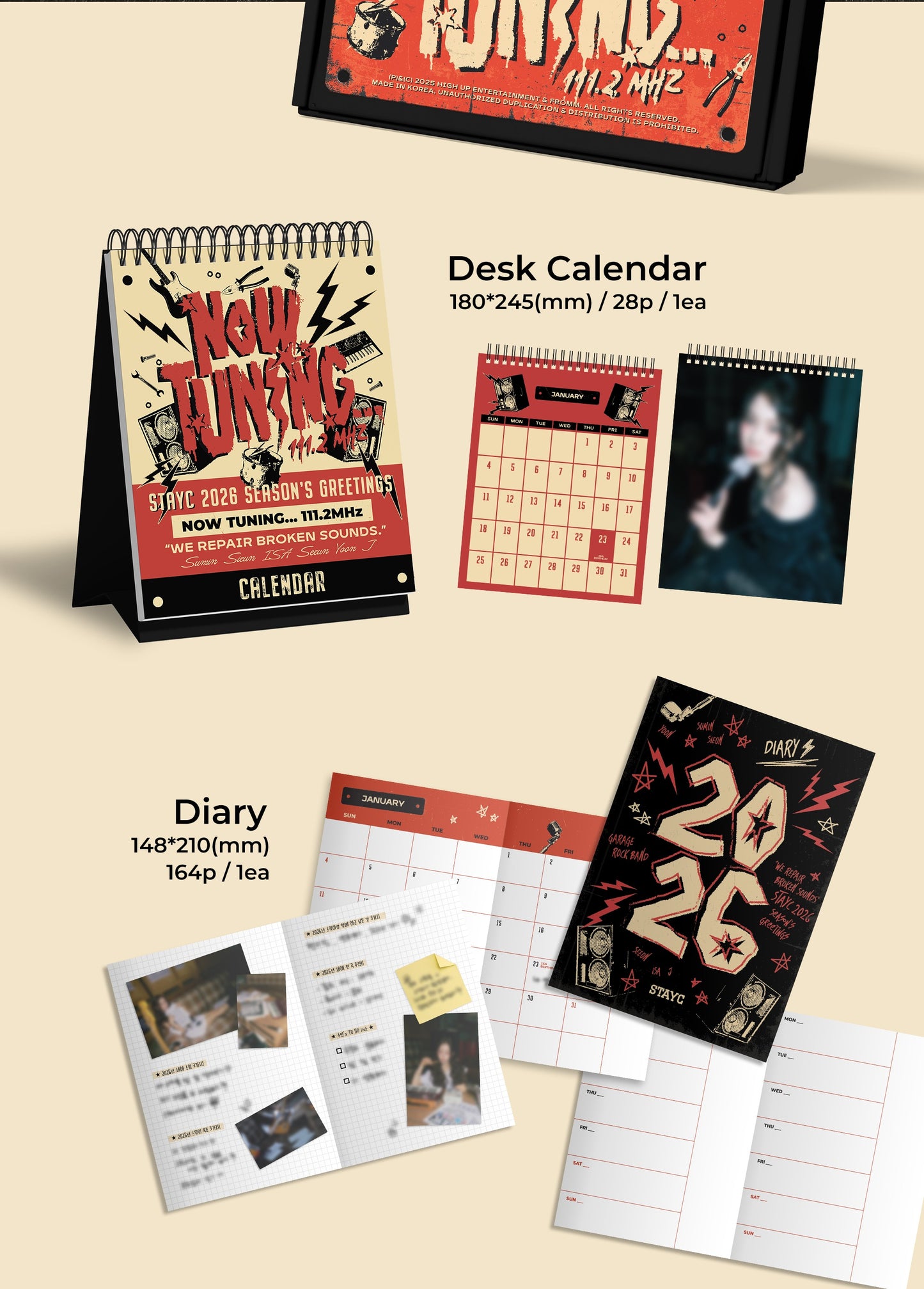 (PRE-ORDER 2025-12-24) STAYC - 2026 Season's Greetings [NOW TUNING… 111.2MHz] (POB - Photocard 1ea)(💝 K-Towns 2026 Season's Greetings Event!)