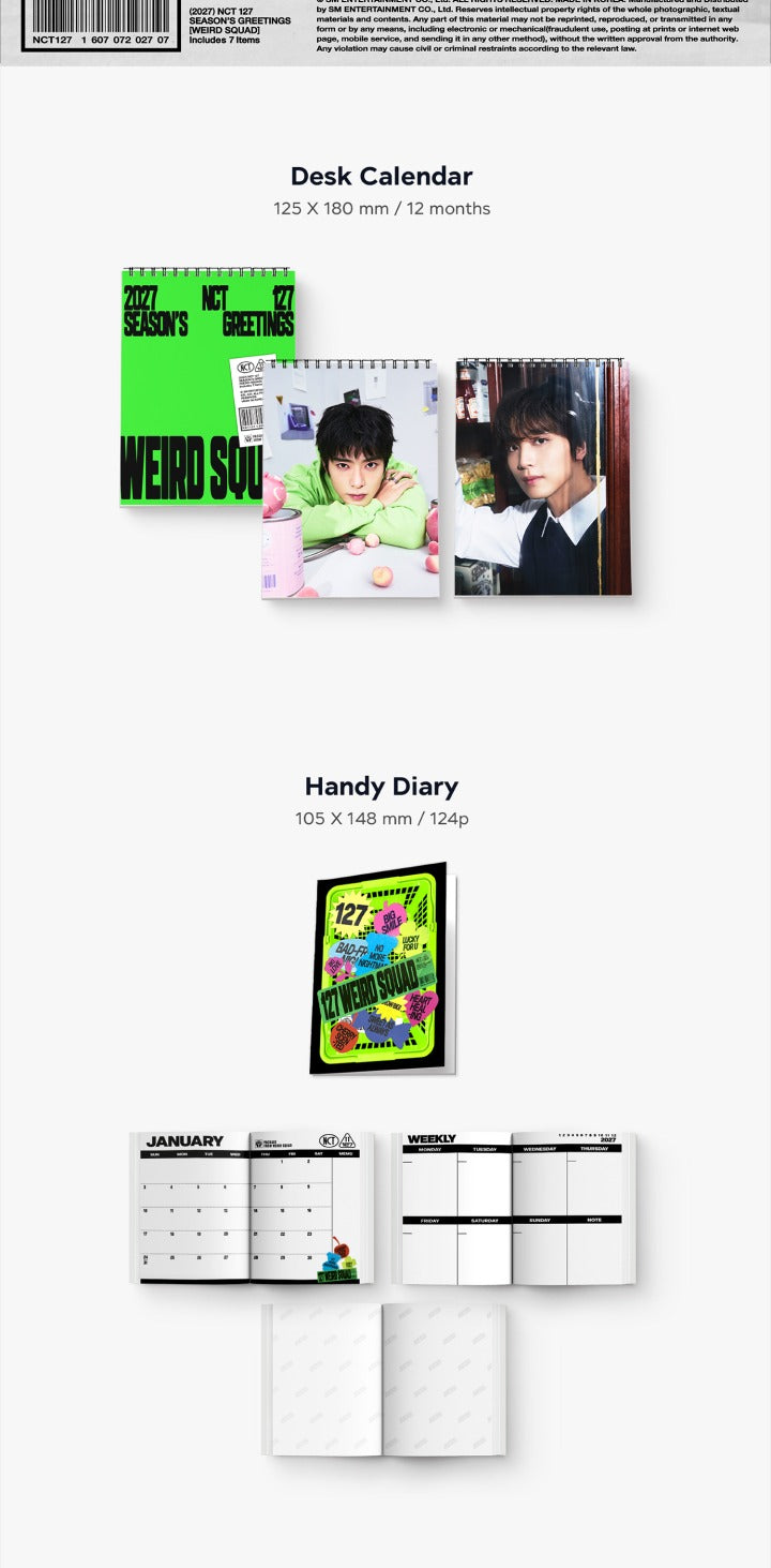 (PRE-ORDER 2027-01-07) NCT 127 - 2027 Season's Greetings (🎁POB Included - Pre-order only)